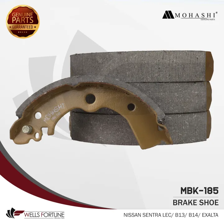 MOHASHI BRAKE SHOE NISSAN SENTRA LEC B13 B14 EXALTA REAR MBK-185