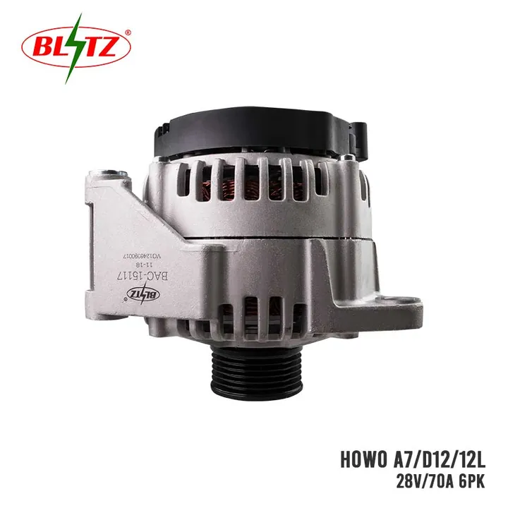 HOWO A7 D12 12L ALTERNATOR ASSEMBLY 28V / 70A 6 PULLEY BLITZ