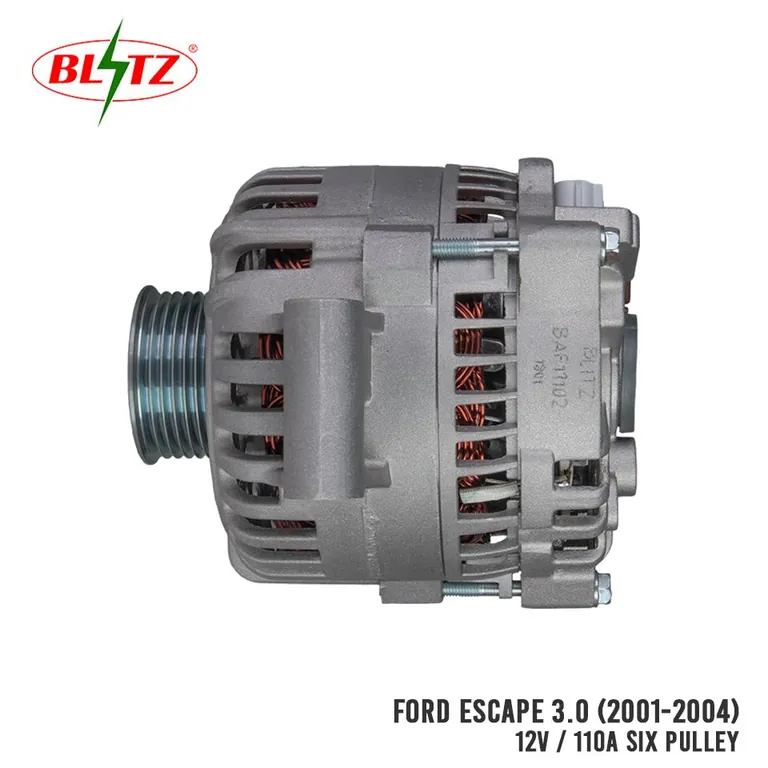 FORD ESCAPE 3.0 2001 – 2004 ALTERNATOR ASSEMBLY 12V / 110A SIX PULLEY BLITZ