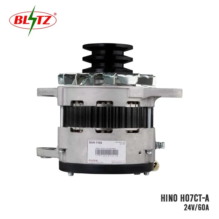 HINO H07CT-A ALTERNATOR ASSEMBLY 24V 60A BLITZ