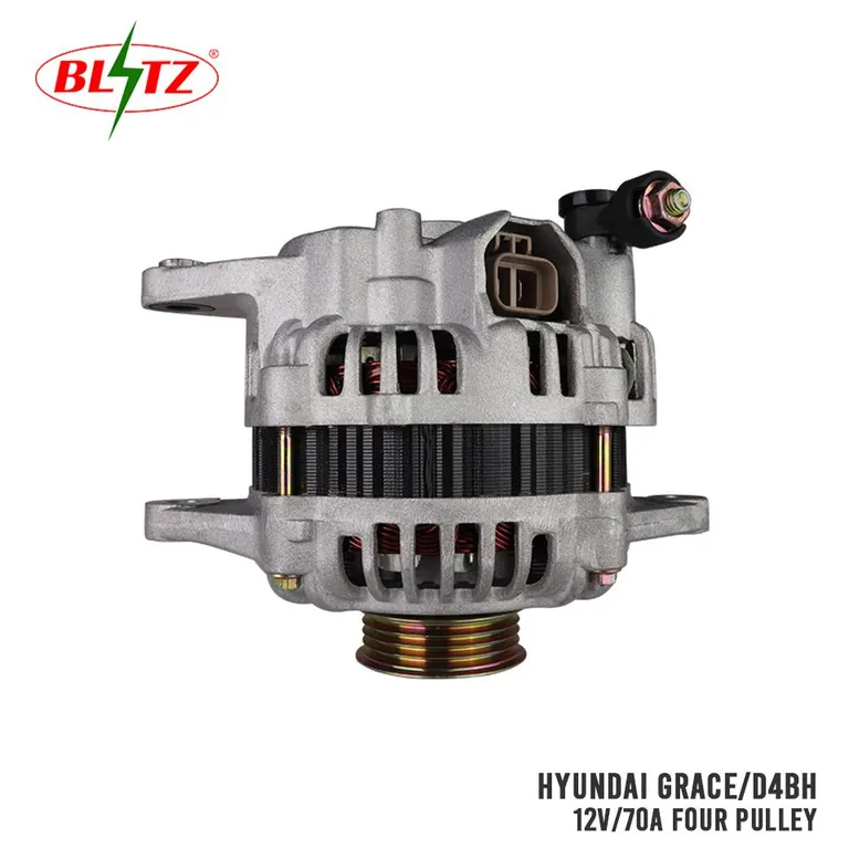 HYUNDAI GRACE D4BH ALTERNATOR ASSEMBLY 12V / 70A FOUR PULLEY BLITZ