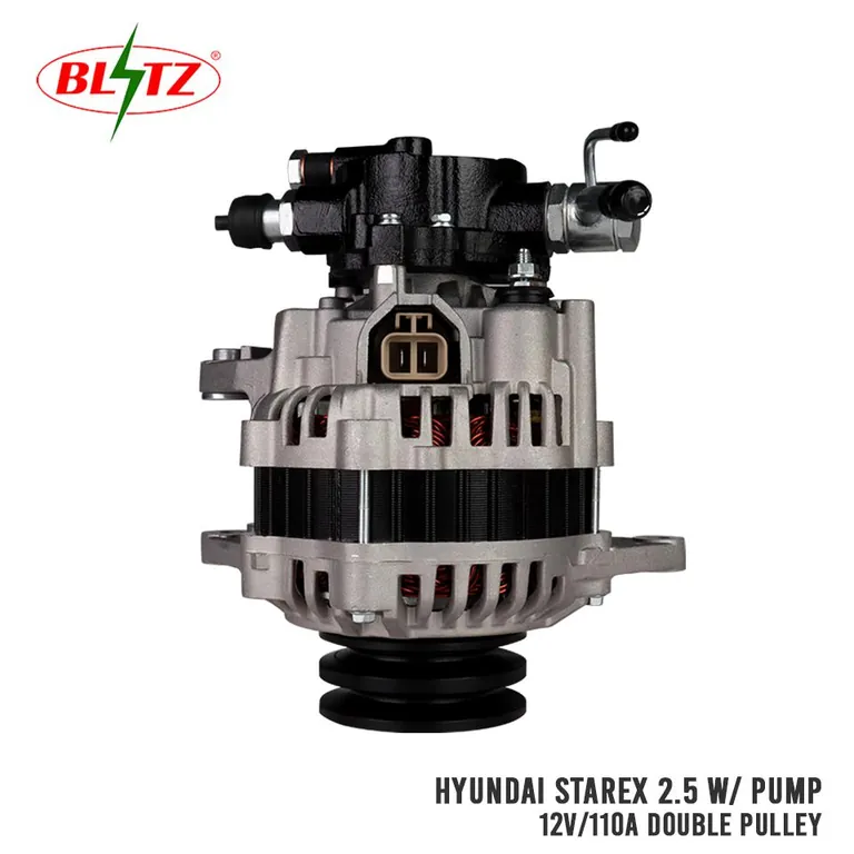 HYUNDAI STAREX D4BH 2.5 ALTERNATOR ASSEMBLY W/PUMP 12V / 110A DOUBLE PULLEY BLITZ BAHY-2103