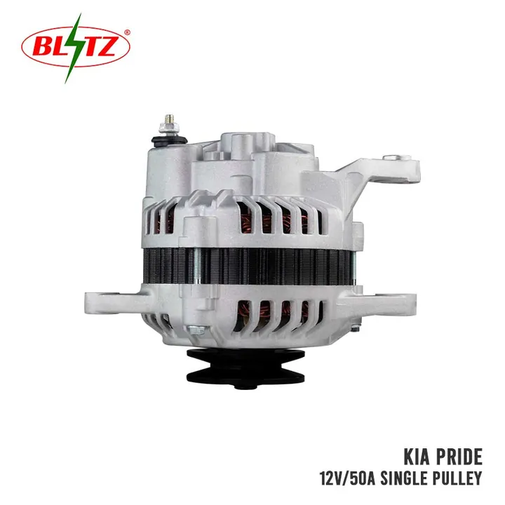 KIA PRIDE ALTERNATOR ASSEMBLY 12V / 50A SINGLE PULLEY BLITZ