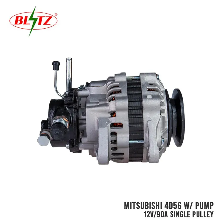 MITSUBISHI 4D56 ALTERNATOR ASSEMBLY WITH PUMP 12V / 90A SINGLE PULLEY BLITZ