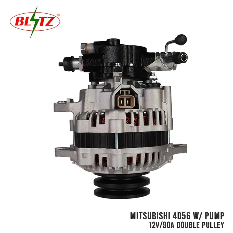 MITSUBISHI 4D56 L300 ALTERNATOR ASSEMBLY WITH PUMP 12V / 90A  DOUBLE PULLEY BLITZ