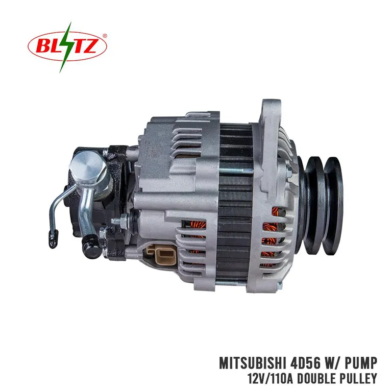MITSUBISHI 4D56 L300 ALTERNATOR ASSEMBLY WITH PUMP 12V / 110A DOUBLE PULLEY BLITZ