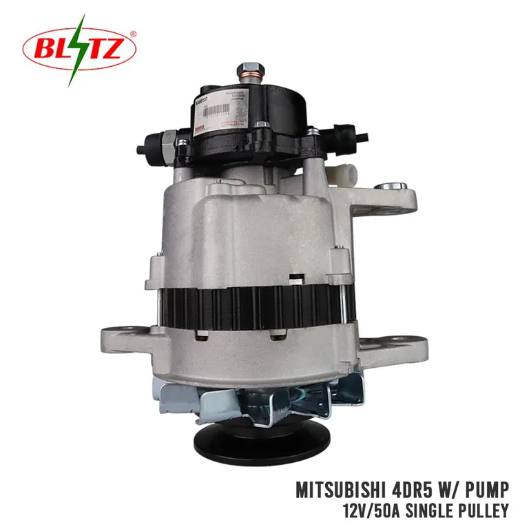 MITSUBISHI 4DR5 ALTERNATOR ASSEMBLY WITH PUMP 12V / 50A SINGLE PULLEY BLITZ