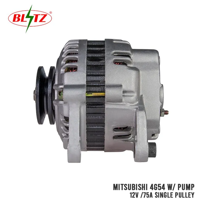 MITSUBISHI 4G54 ALTERNATOR ASSEMBLY WITH PUMP 12V / 75A SINGLE PULLEY BLITZ