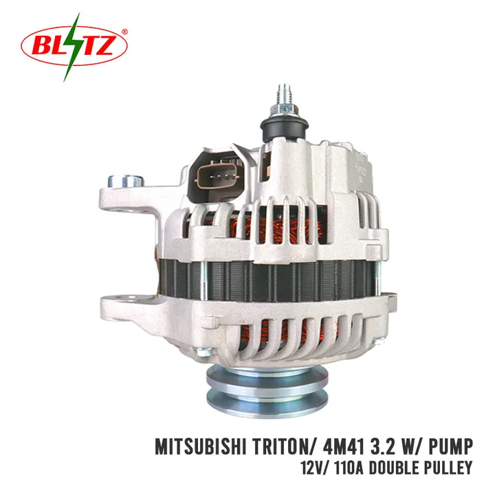 MITSUBISHI STRADA TRITON 4M41 3.2 ALTERNATOR ASSEMBLY WITH PUMP 12V / 110A DOUBLE PULLEY BLITZ