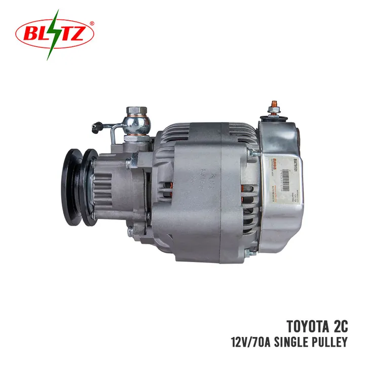 TOYOTA TAMARAW FX 2C ALTERNATOR ASSEMBLY 12V / 70A SINGLE PULLEY BLITZ