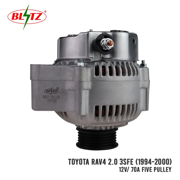 TOYOTA RAV4 2.0 3SFE 1994 – 2000 ALTERNATOR ASSEMBLY 12V / 70A FIVE PULLEY BLITZ