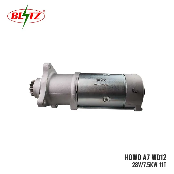 HOWO A7 WD12 STARTER ASSEMBLY 28V 7.5KW (11 TEETH) BLITZ