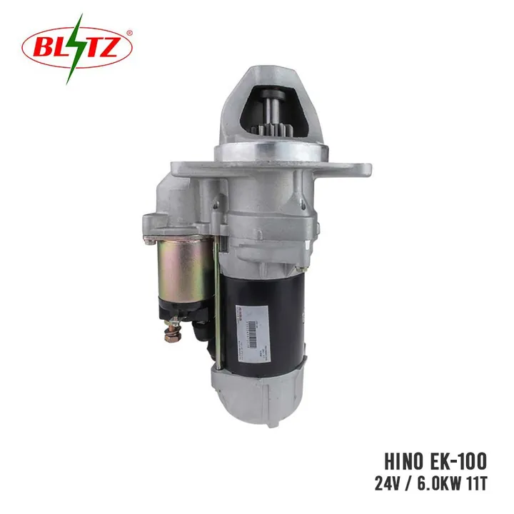 HINO EK-100 STARTER ASSEMBLY 24V 6.0KW (11 TEETH) BLITZ