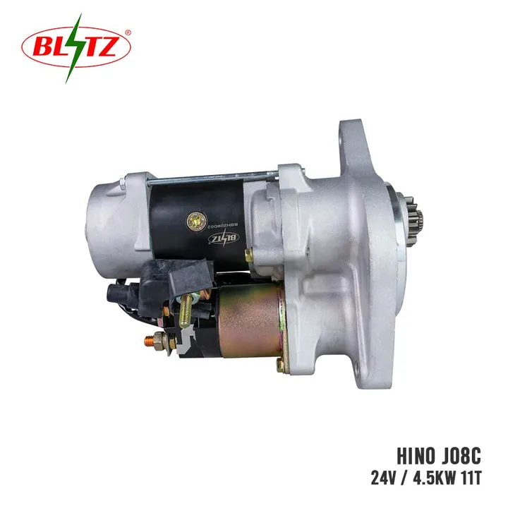 HINO J08C STARTER ASSEMBLY 24V 4.5KW (11 TEETH) BLITZ