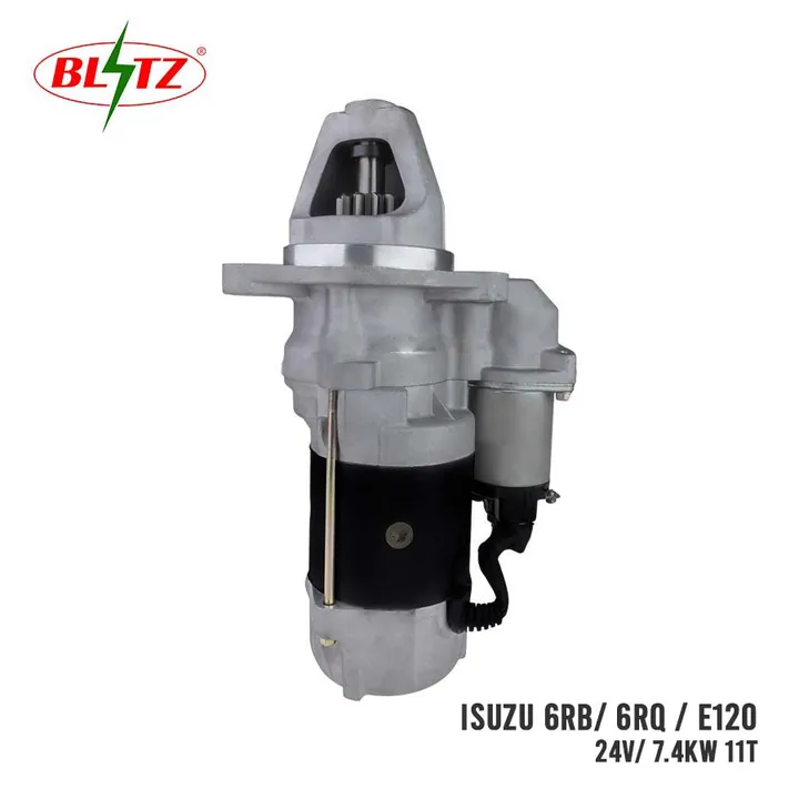 ISUZU 6RB 6RQ E120 STARTER ASSEMBLY 24V 7.4KW (11 TEETH) BLITZ