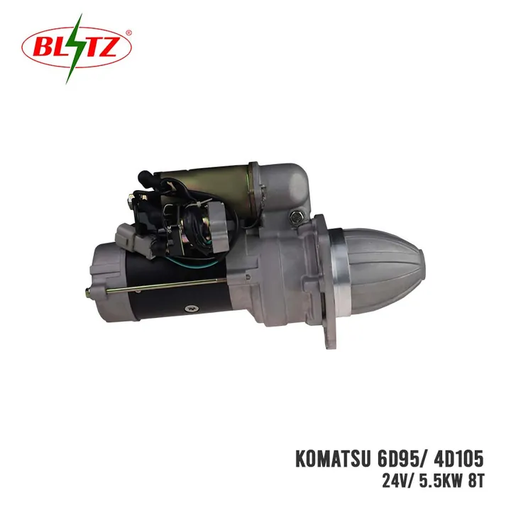 KOMATSU 6D95 4D105 STARTER ASSEMBLY 24V 5.5KW (11 TEETH) BLITZ
