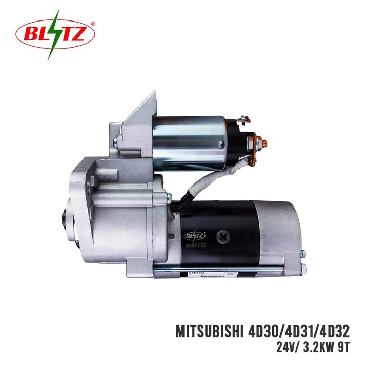 MITSUBISHI 4D30 4D31 4D32 STARTER ASSEMBLY 24V 3.2KW (9 TEETH) BLITZ