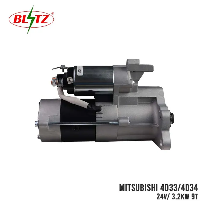 MITSUBISHI 4D33 4D34 STARTER ASSEMBLY 24V 3.2KW (9 TEETH) BLITZ