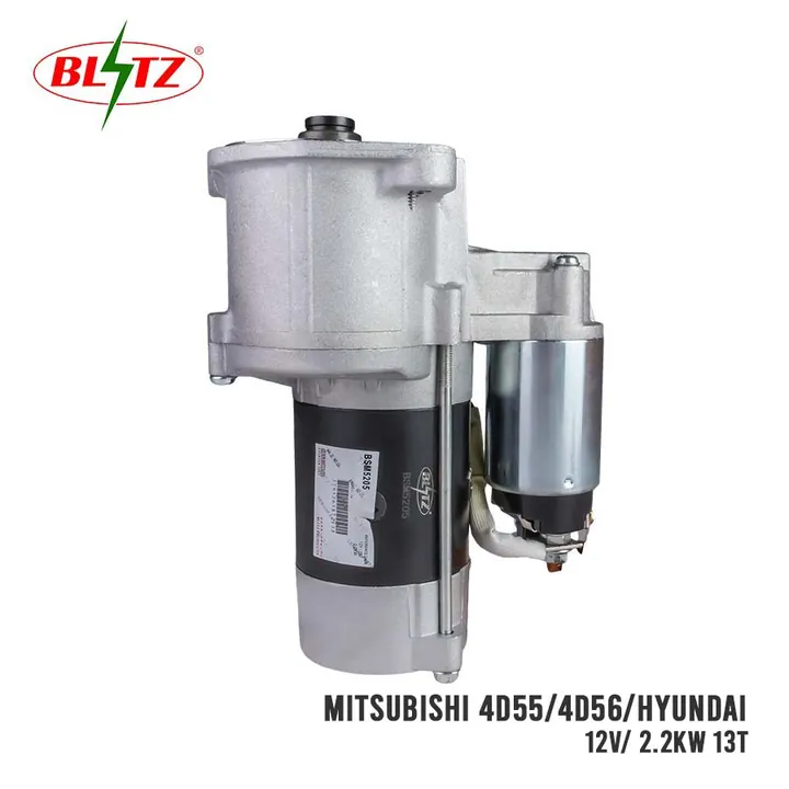 MITSUBISHI 4D55 4D56 HYUNDAI STARTER ASSEMBLY 12V 2.2KW (13 TEETH) BLITZ