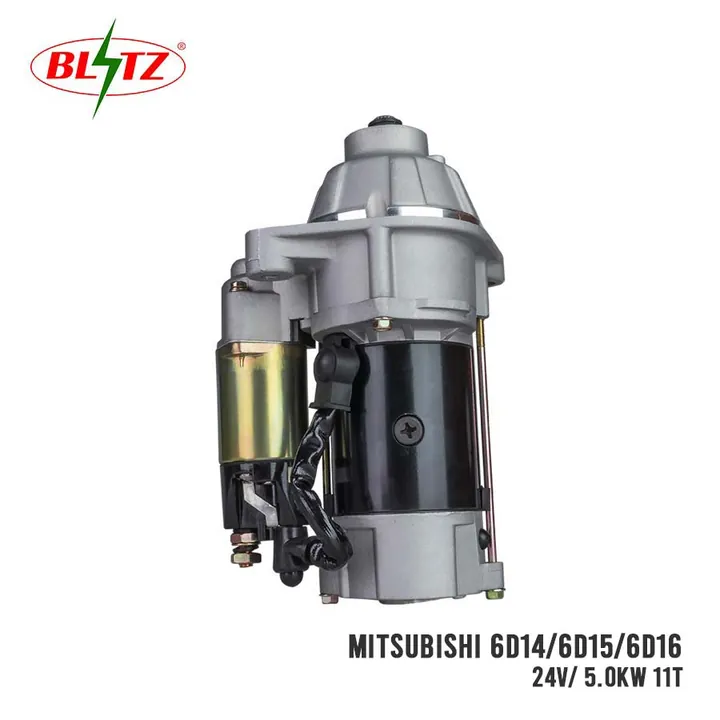 MITSUBISHI 6D14 6D15 6D16 STARTER ASSEMBLY 24V 5.0KW (11 TEETH) BLITZ