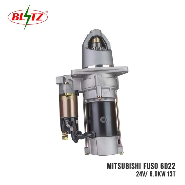 MITSUBISHI FUSO 6D22 STARTER ASSEMBLY 24V 6.0KW (13 TEETH) BLITZ