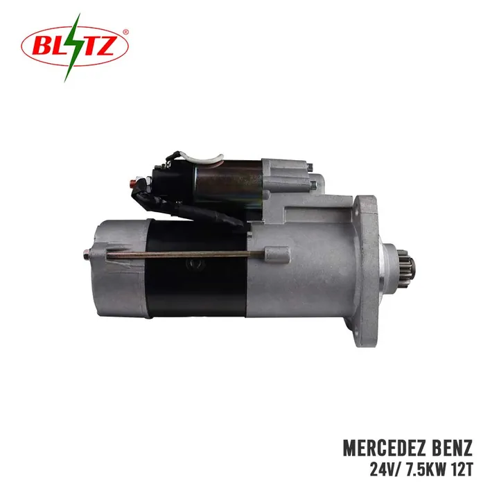 MERCEDEZ BENZ STARTER ASSEMBLY 24V/7.5 KW (12 TEETH) BLITZ