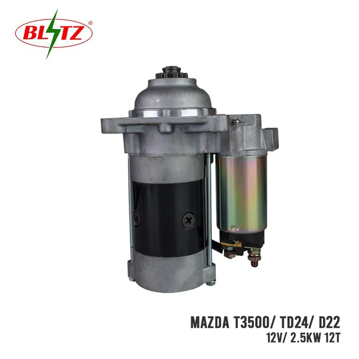 MAZDA T3500 TD24 D22 STARTER ASSEMBLY 12V 2.5KW (12 TEETH) BLITZ