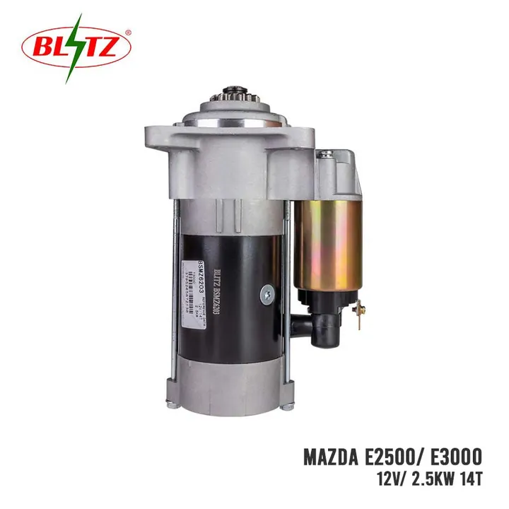 MAZDA E2500 E3000 STARTER ASSEMBLY 12V 2.5KW (14 TEETH) BLITZ