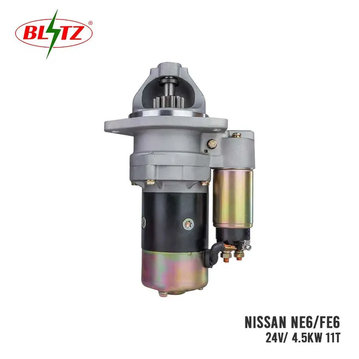 NISSAN NE6 FE6 STARTER ASSEMBLY 24V 4.5KW (11 TEETH) BLITZ