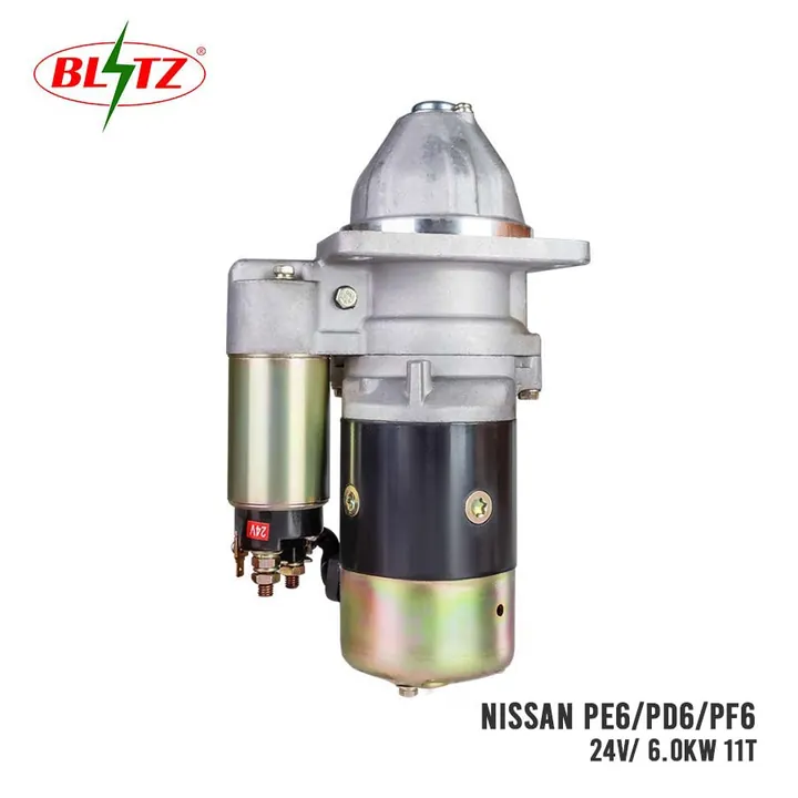 NISSAN PE6 PD6 PF6 STARTER ASSEMBLY 24V 6.0KW (11 TEETH) BLITZ