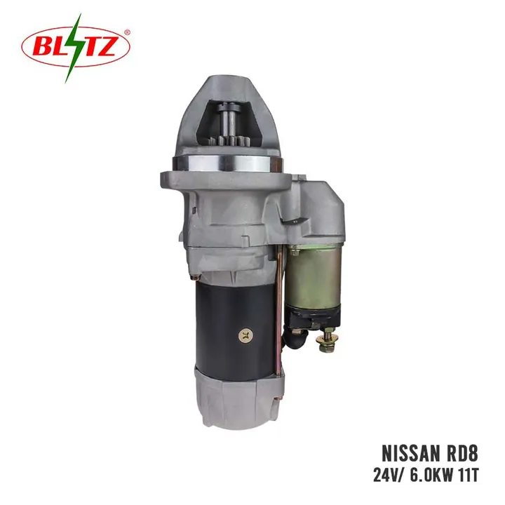 NISSAN RD8 STARTER ASSEMBLY 24V 6.0KW (11 TEETH) BLITZ