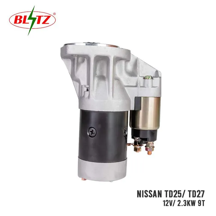 NISSAN TD25 TD27 STARTER ASSEMBLY 12V 2.3KW (9 TEETH) BLITZ