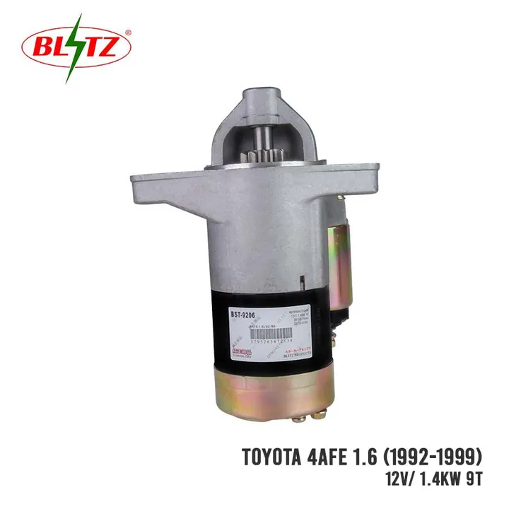 TOYOTA COROLLA 4AFE 1.6 1992 – 1999 STARTER ASSEMBLY 12V 1.4KW (9 TEETH) BLITZ