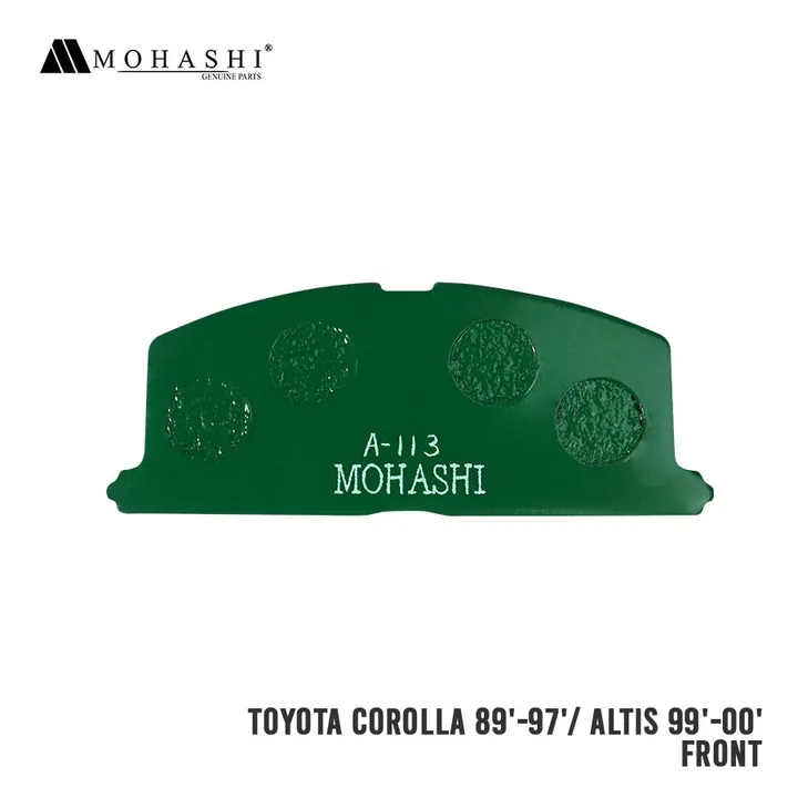 TOYOTA COROLLA SMALL BODY BIG BODY LOVELIFE 1983 – 2002 FRONT BRAKE PADS MOHASHI (4 PCS)