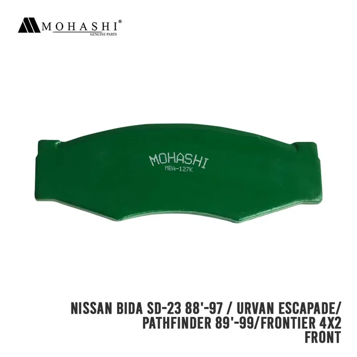 NISSAN BIDA SD-23 URVAN ESCAPADE PATHFINDER FRONTIER 4X2 89′-99  FRONT BRAKE PADS MOHASHI (4 PCS)