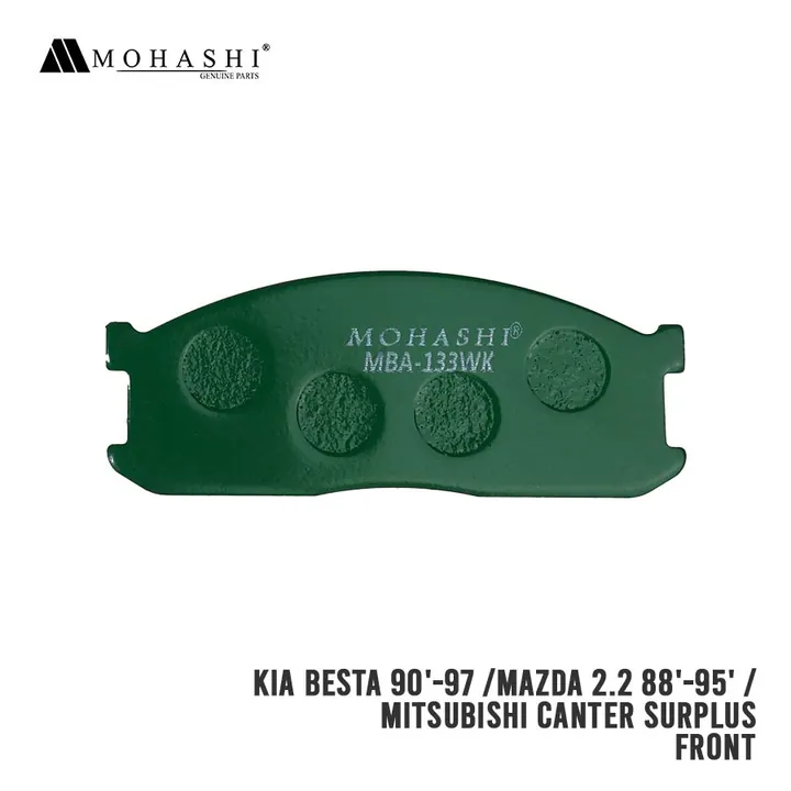KIA BESTA MAZDA BONGO MITSUBISHI CANTER SURPLUS FRONT BRAKE PADS MOHASHI (4 PCS)