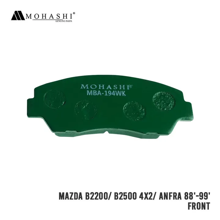 MAZDA B2200 B2500 4X2 ANFRA 88′-99′ BRAKE PADS MOHASHI (4 PCS)