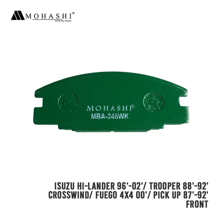 ISUZU CROSSWIND ISUZU HI-LANDER TROOPER 1996 – 2005 FRONT BRAKE PADS MOHASHI (4 PCS)