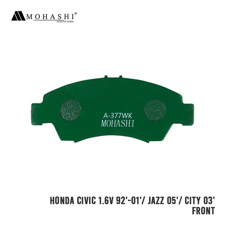 HONDA CIVIC ESI CITY IDSI JAZZ 1994 – 2009 FRONT BRAKE PADS MOHASHI (4 PCS)