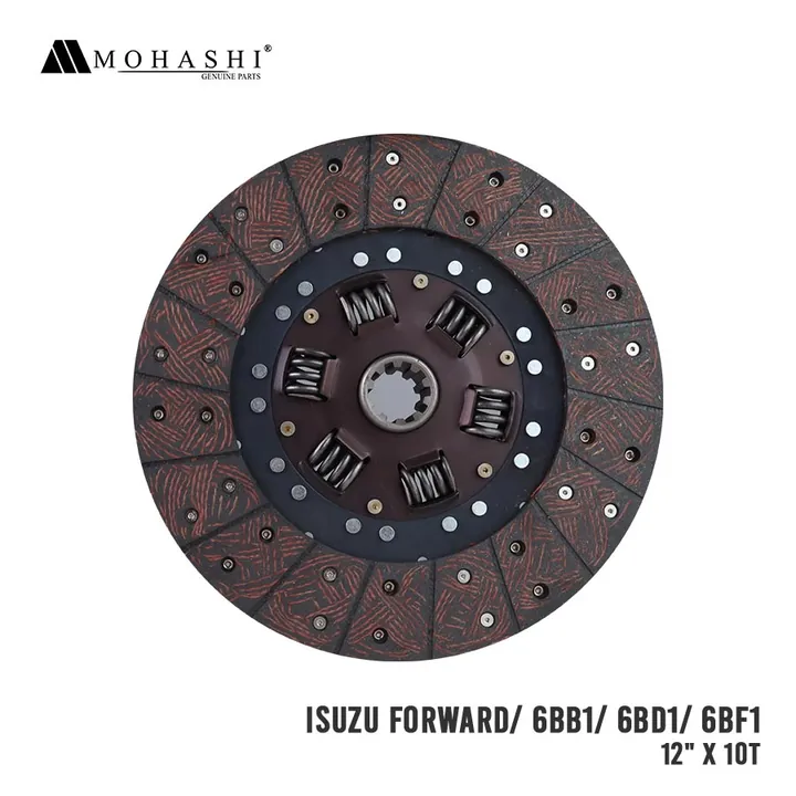 ISUZU FORWARD 6BB1 6BD1 6BF1 CLUTCH DISC 12 INCHES x 10 TEETH REF. SA-824 / ISD-014 MOHASHI