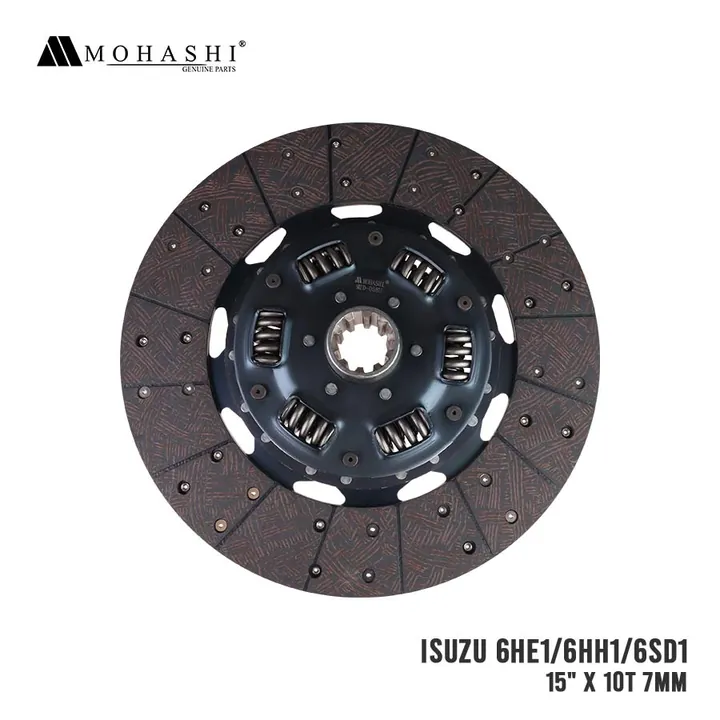 ISUZU 6HE1 6HH1 6SD1 CLUTCH DISC 15 INCHES x 10 TEETH x 7MM MOHASHI