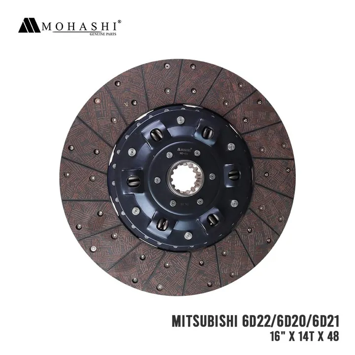MITSUBISHI 6D22 6D20 6D21 CLUTCH DISC 16 INCHES x 14 TEETH MOHASHI