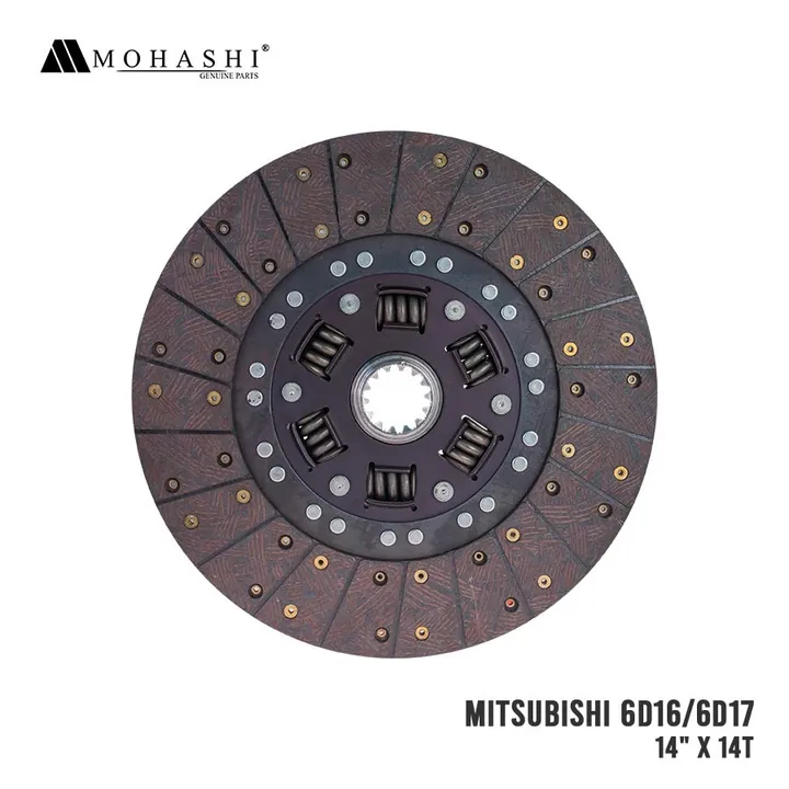 MITSUBISHI 6D16 6D17 CLUTCH DISC 14 INCHES x 14 TEETH MOHASHI